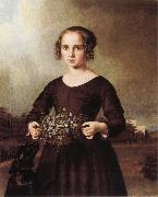 Portrait of a Young Girl Ferdinand von Rayski